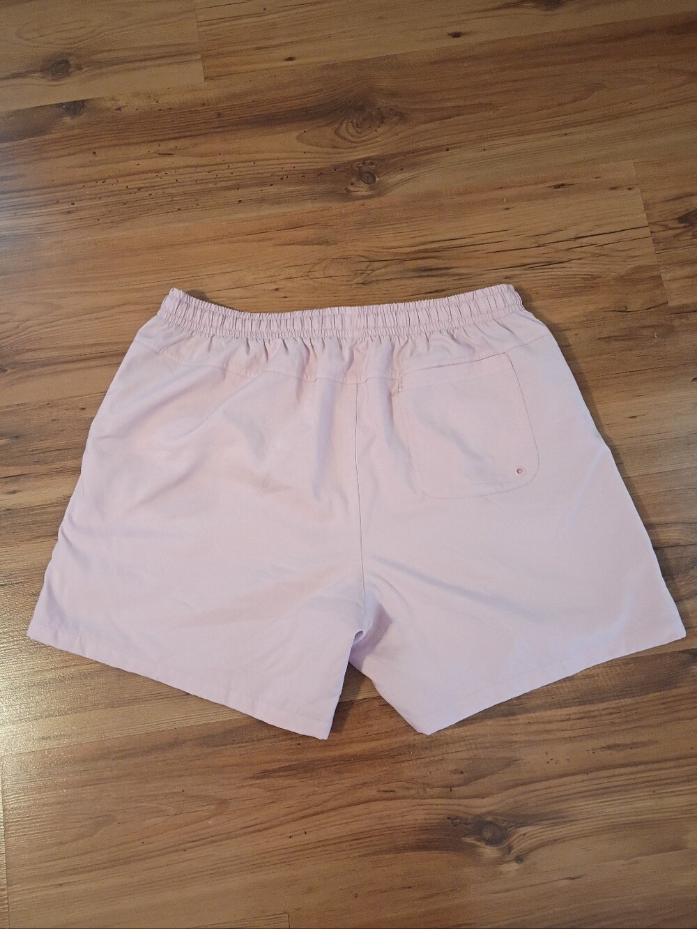 Nike Pink Women's Athletic Shorts with White Drawstring - Picture 2 of 3
